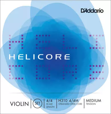 DAddario Orchestral - Helicore Violin Medium Tension Strings 4/4